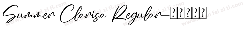 Summer Clarisa Regular字体转换